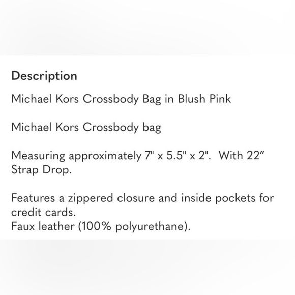 Michael Kors Hello Gorgeous- blush pink crossbody bag - Picture 7 of 10